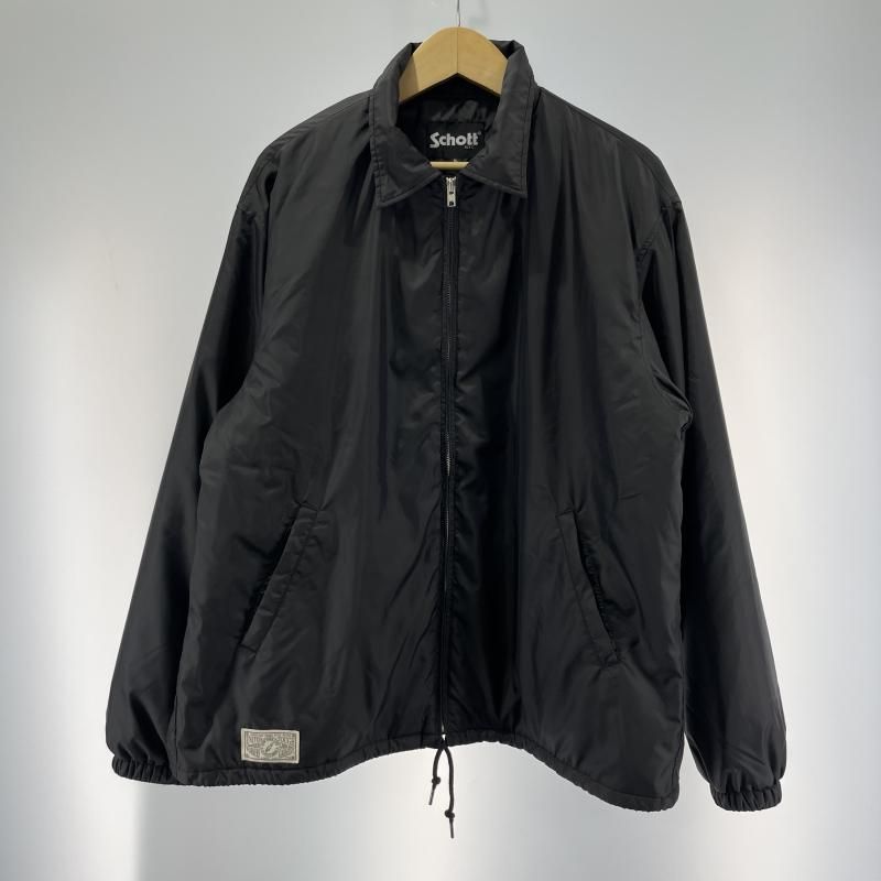 【中古】SCHOTT バックロゴ ナイロンジャケット サイズXL ブラック 782-5252014 ショット[19][240019531854] 中古】SCHOTT バックロゴ ナイロンジャケット サイズXL ブラック 782