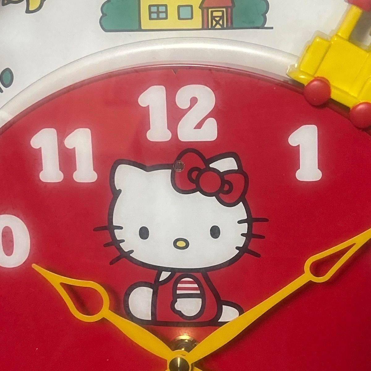 Hello Kitty カラクリ掛け時計L 汽車 振り子付き ヴィンテージ品
