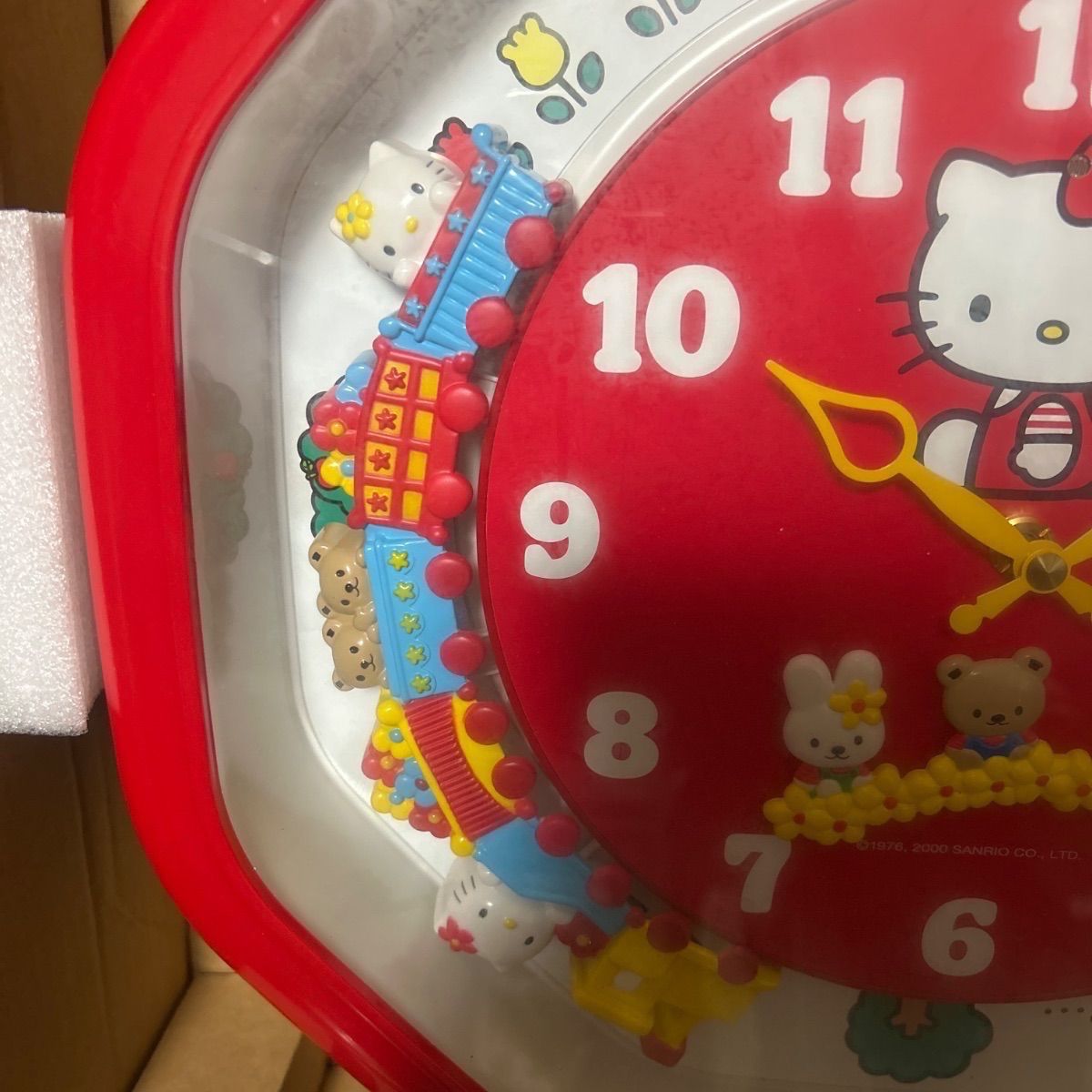Hello Kitty カラクリ掛け時計L 汽車 振り子付き ヴィンテージ品
