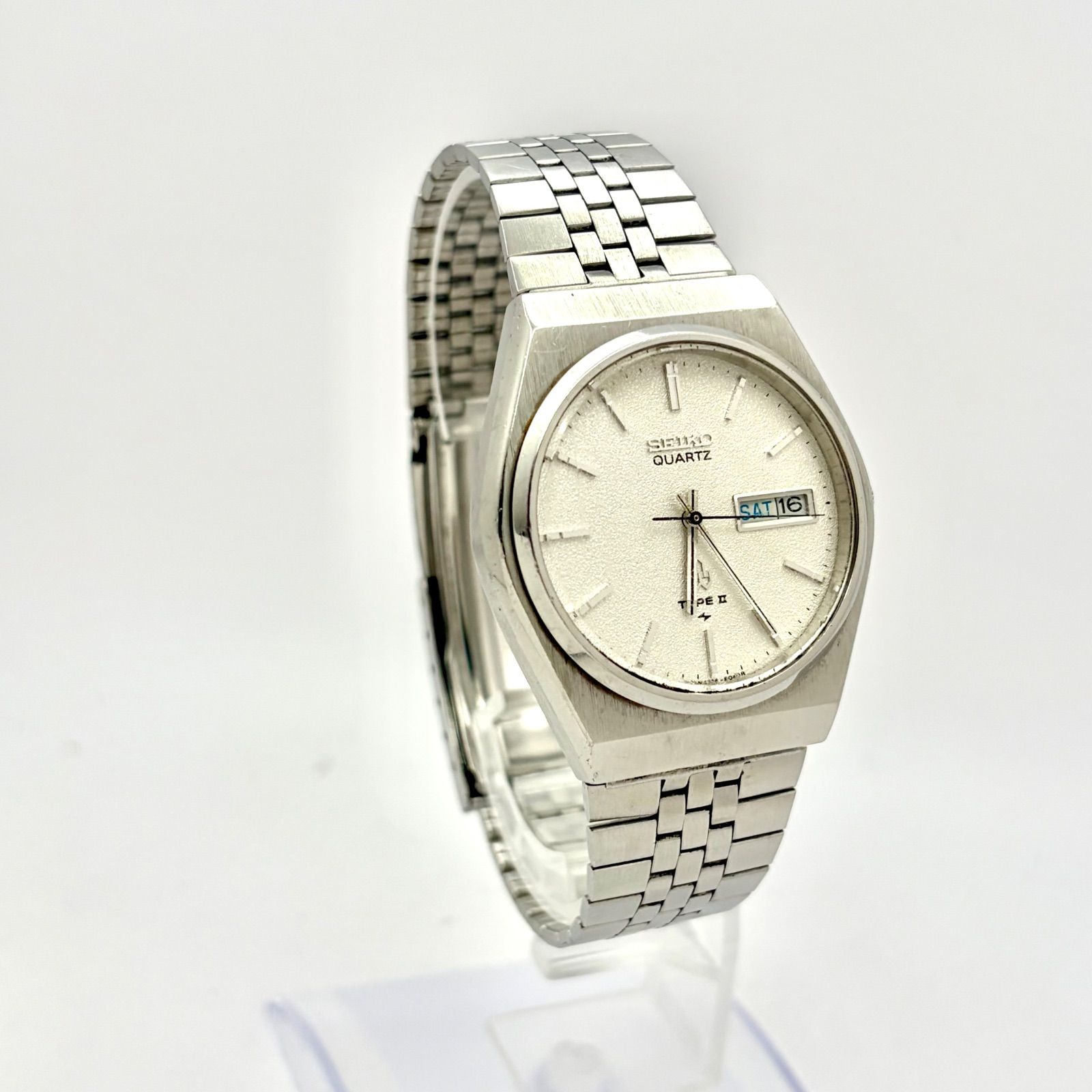 新品電池】SEIKO セイコー TYPEⅡ タイプ2 メンズ 腕時計 シルバー