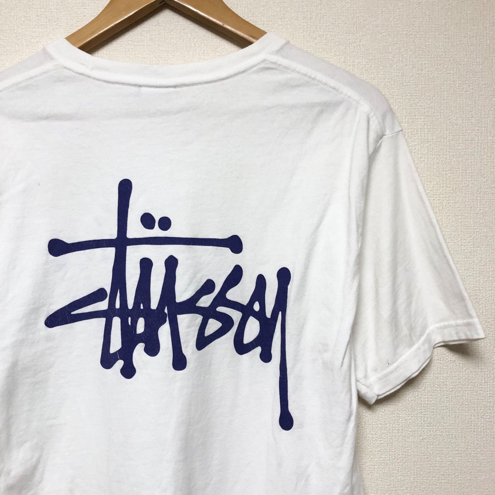 stussy ステューシー メンズM メキシコ製 半袖Tシャツ バックプリント 