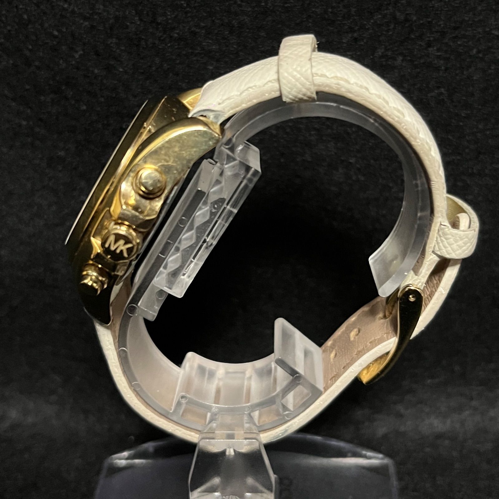 稼動品】 MICHAEL KORS MK-5722 ホワイト ゴールド 腕時計 マイケル