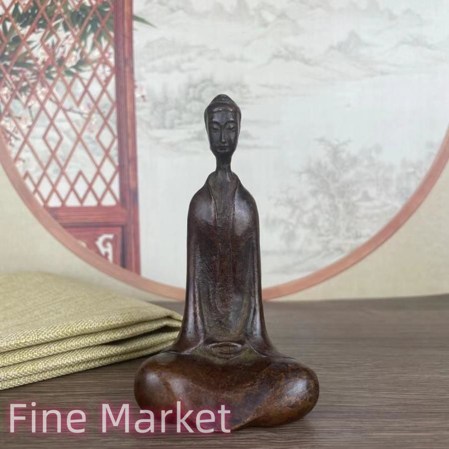 仏像 坐禅無量仏像 仏教美術 置物 装飾品 工芸品 美術品 開運 商売繁盛 玄関 インテリア 縁起物 風水 魔除け 幸運 健康 運気向上 繁栄 伝統的 6,675円