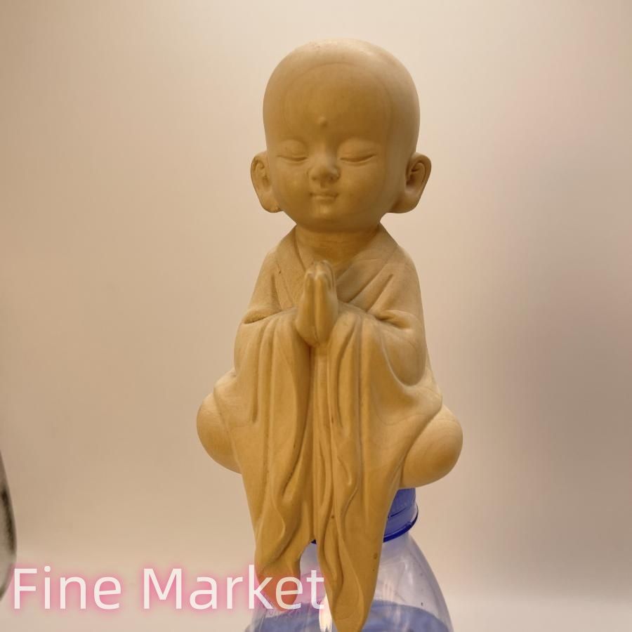 僧侶 坊主 置物 オブジェ 厄除け 縁起物 開運 健康運 仕事運 家庭運 金運 商売〓盛 木製 可愛い 風水 縁起物 運勢アップ インテリア 玄関 リビング
