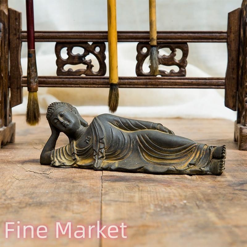仏像 寝仏釈迦牟尼仏 置物 オブジェ 神 神様 インテリア リビング 玄関 昇運 風水 置物縁起物 魔除け 仕事運 出世運 対人運 金運 開運 幸運 愛情運 財運