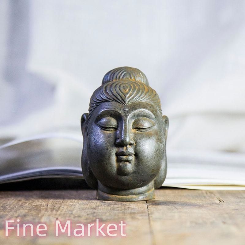 禅菩薩 仏像 仏面 仏頭 置物 オブジェ 魔除け 幸運 金運 健康運 出世運 家庭運 家内安全 厄除け 縁起物 開運 運気アップ 長寿 装飾品 工芸品 美術品 インテリア