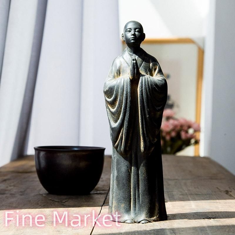 仏像置物 オブジェ仏教 精密彫刻 一刀彫り 風水 崇拝 彫刻 病気平癒 子宝 厄除け 健康運 仕事運 家庭運 金運 開運 商売〓盛 インテリア リビング