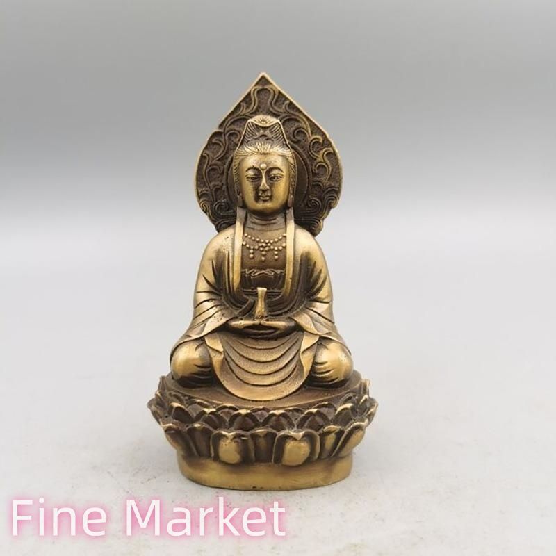 インテリア小物 仏像 置物 オブジェ 仏像 彫刻 工芸品 自在観音菩薩