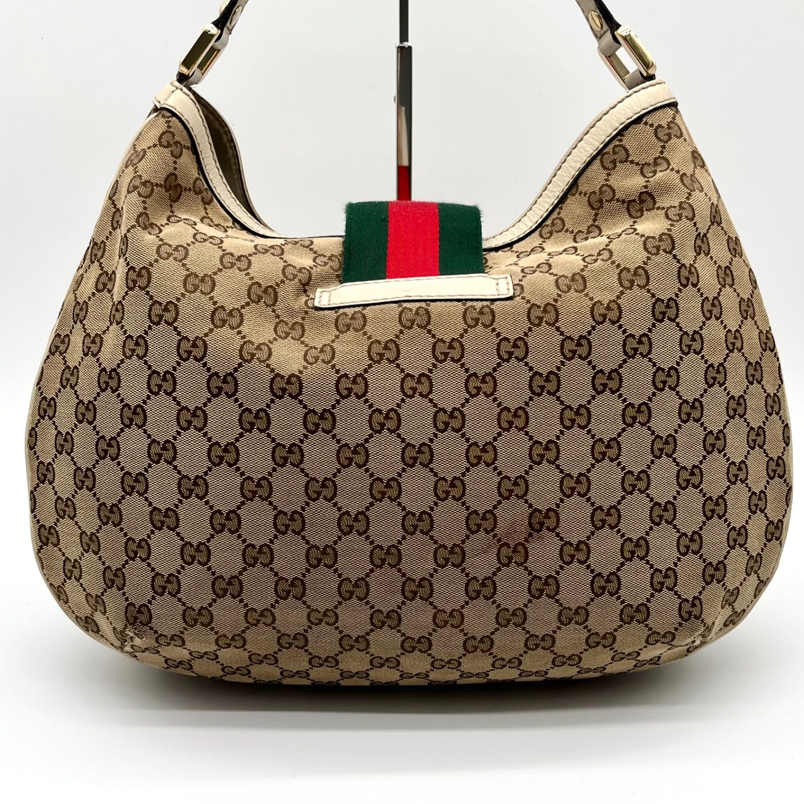 GUCCI グッチ シェリーライン GGキャンバス ゴールドプレート
