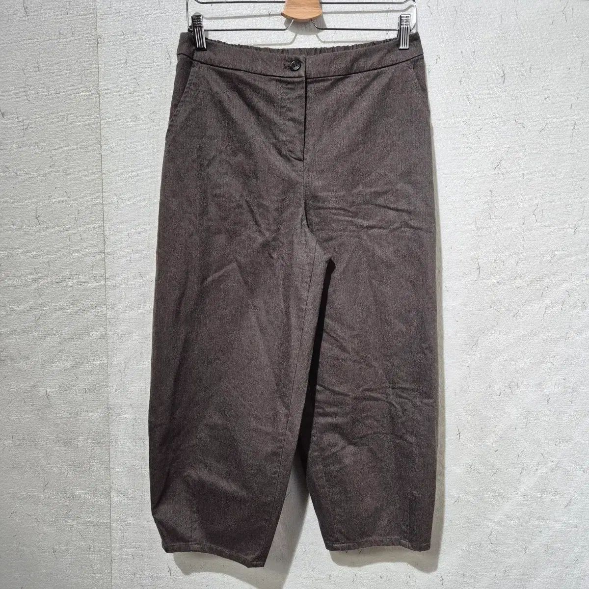 ISAE ブラウン COLOR ワイド キュロット パンツ
