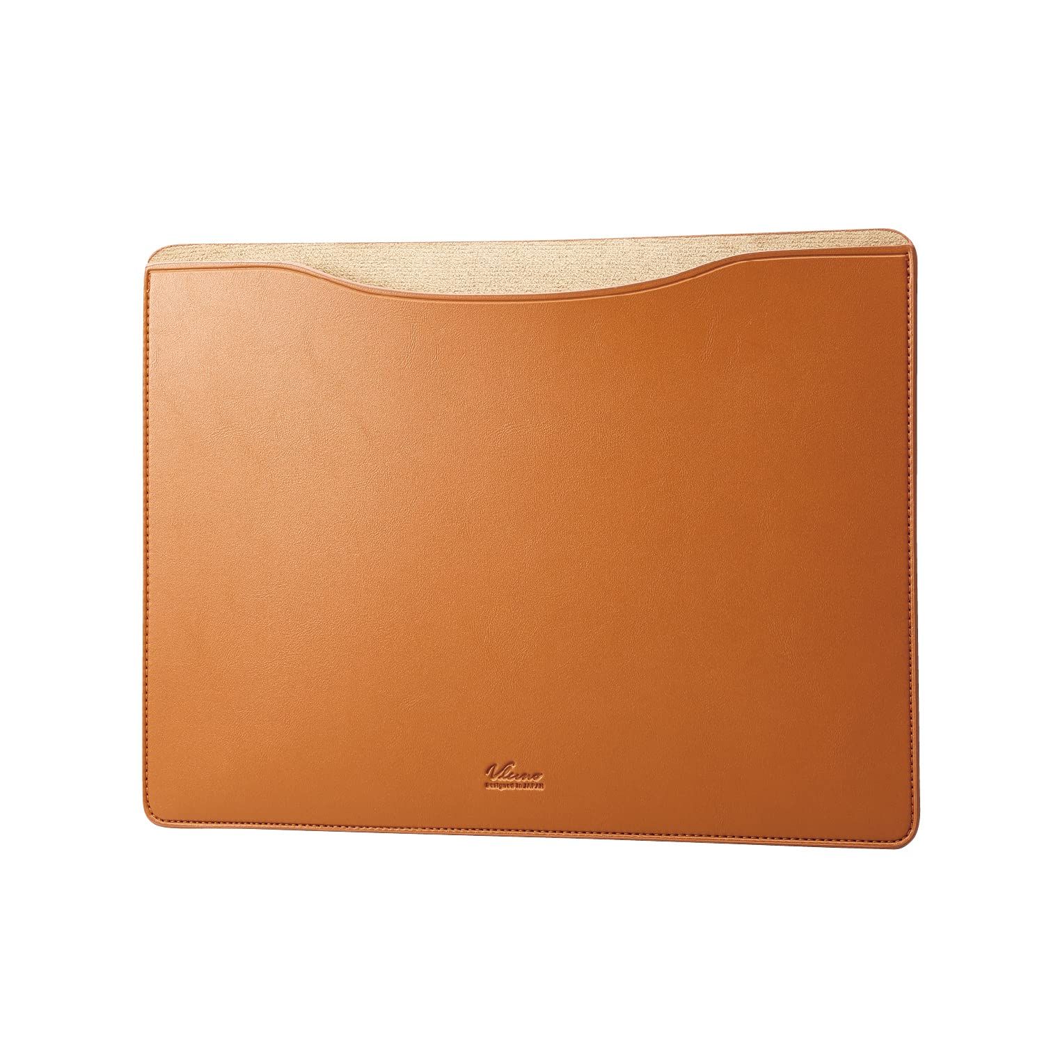 エレコム パソコンケース PCケース MacBook Pro 13.3インチ(2022/2020/2019/2018) MacBook Air 13.3インチ(2020/2019/2018) MacB [キャメル] [13～13.6インチ] [レザースリーブ]