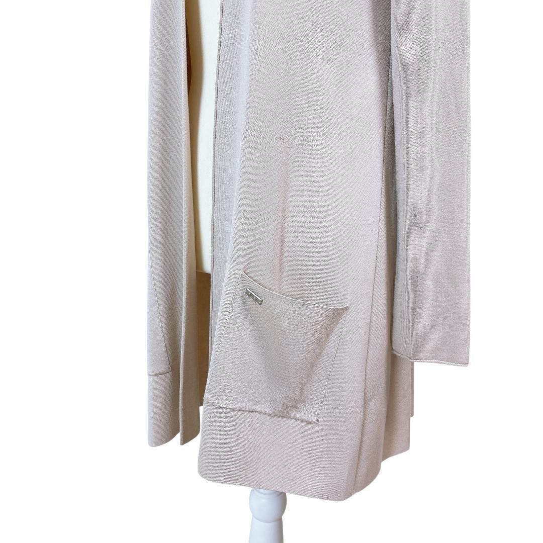 美品✨フォクシー フードカーディガン リラックスフーディ 羽織り 40 ベージュ FOXEY（フォクシー） 良品 Cashmere Rose カシミヤローズ クロップド