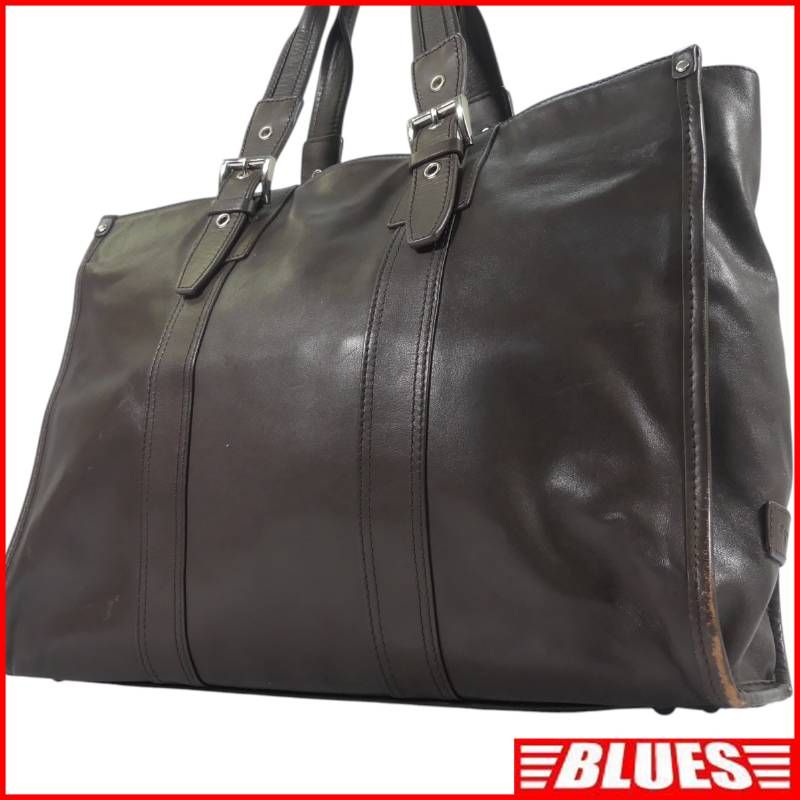 agnes b. VOYAGE アニエスベー ボヤージュビジネスバッグ 茶 A4 通勤 本革 ブリーフケース レザー メンズ レディース ブリーフケース一覧←SEULB屋着古← X8267