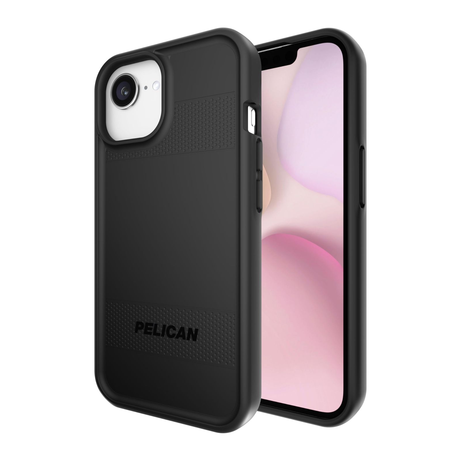 Pelican Protector iPhone 16e (2025) / 15/14 / 13 ケース [MagSafe対応] 磁気携帯電話ケース 16フィート ミリタリーグレードの落下保護 - iPhone 16e (2025)用高耐久カバー - ブラッ