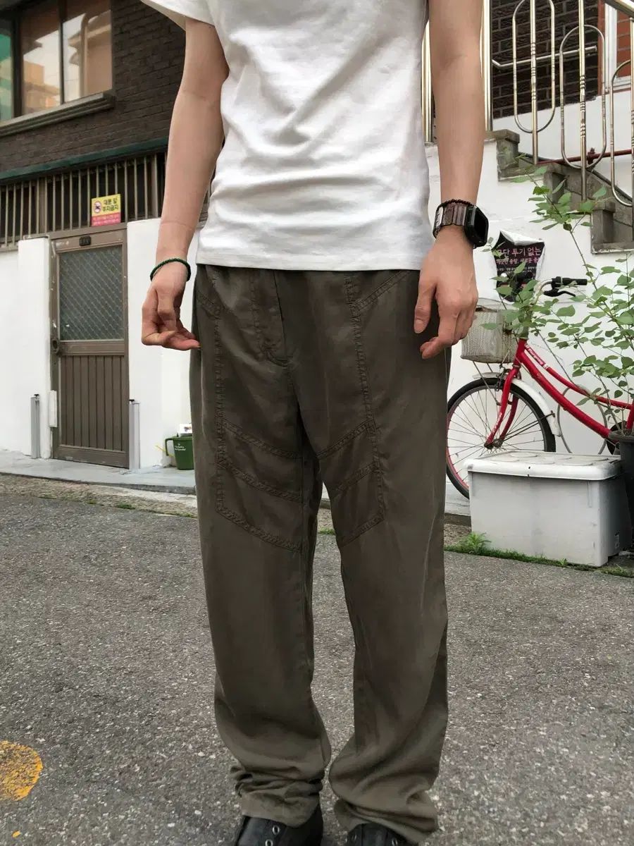 アレキサンダーワング テーパード レーヨン パンツ