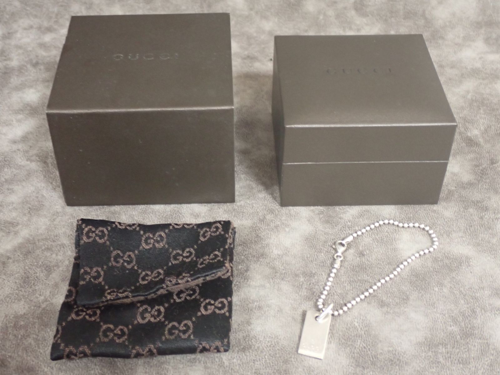 付属品あり】GUCCI グッチ ボールチェーン ブレスレット シルバー925 