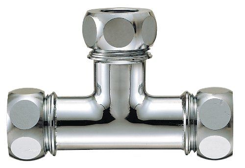 新品 SANEI(サンエイ) 【トイレ用 洗浄管連結チーズ】 パイプ径25mm H80-46-25