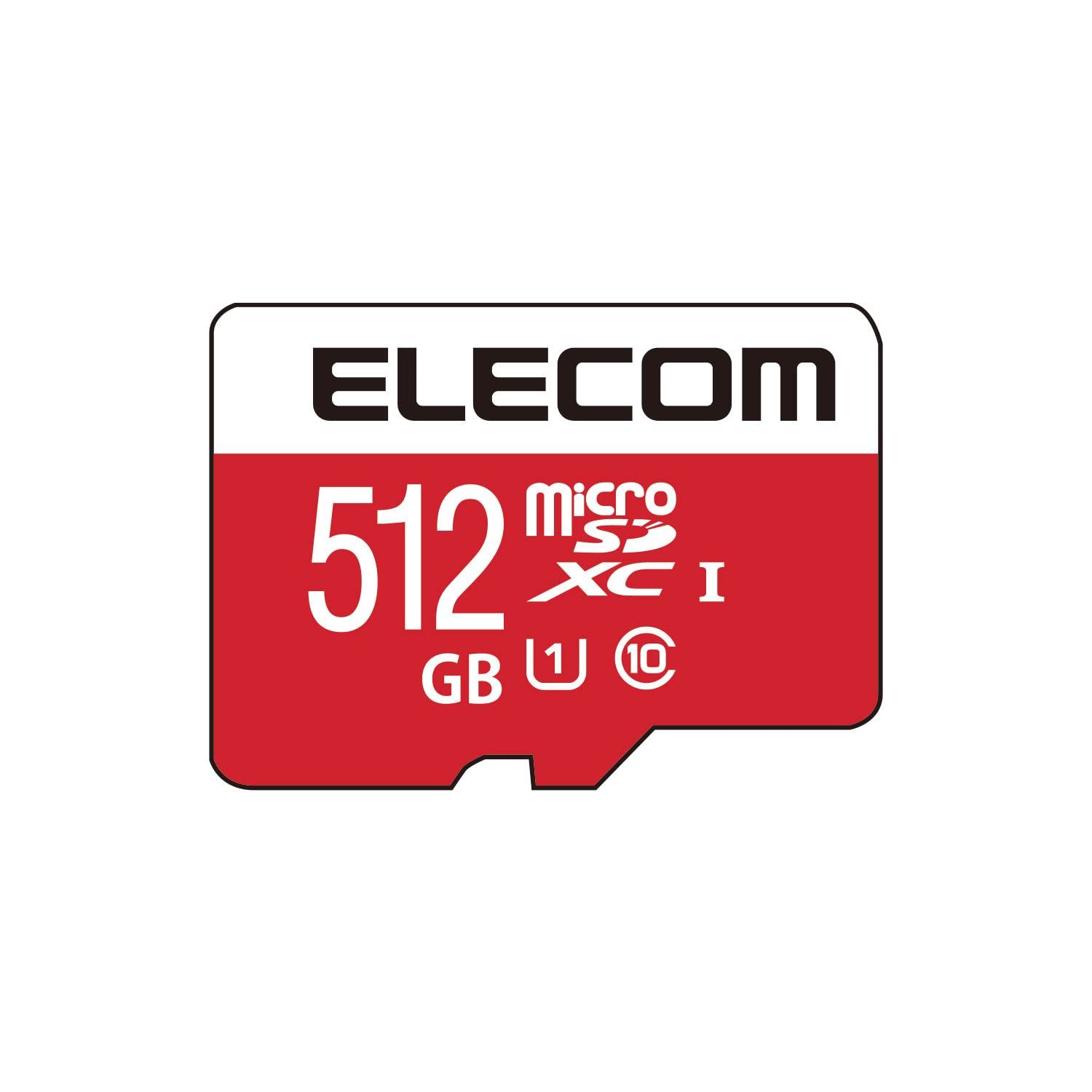 新品 エレコム microSDXCカード 512GB UHS-I U1 Class10 NINTENDO SWITCH検証済み GM-MFMS512G