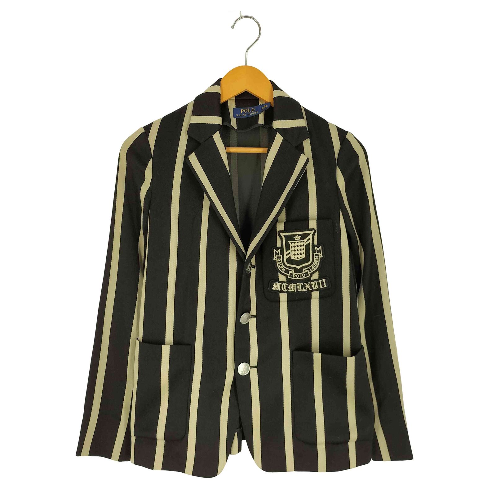 美品✨Polo Ralph Lauren テーラードジャケット 2B 現行 ポロラルフローレン POLO RALPH LAUREN コットン混 ウール 2B