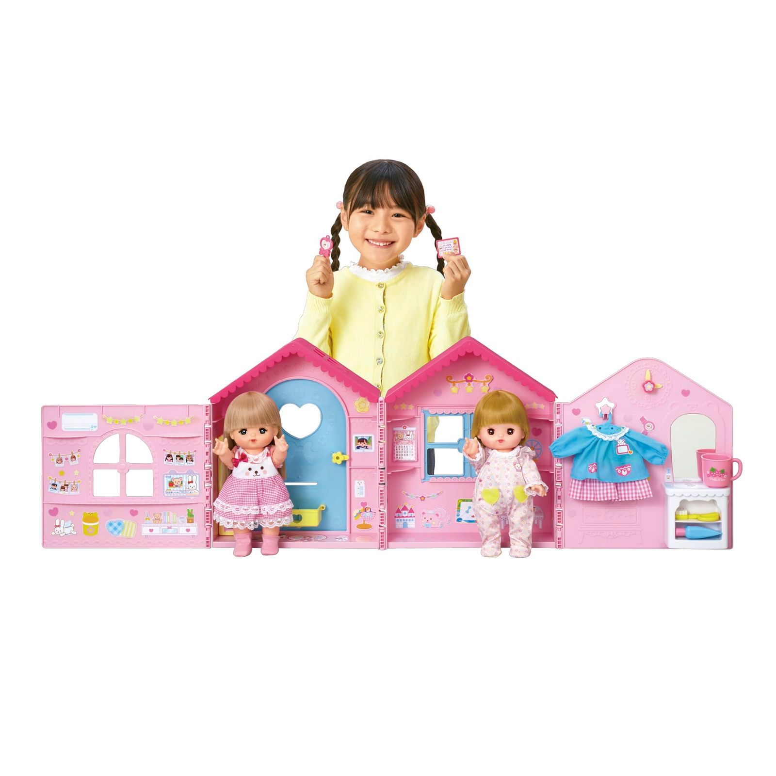 新品 パイロット メルちゃん おせわパーツ ひろ～いおへやの みんなで