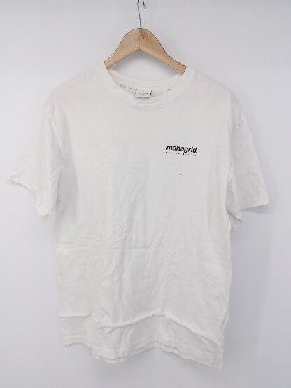 ◇ MAHAGRID マハグリッド ロゴプリント カジュアル 半袖 Tシャツ