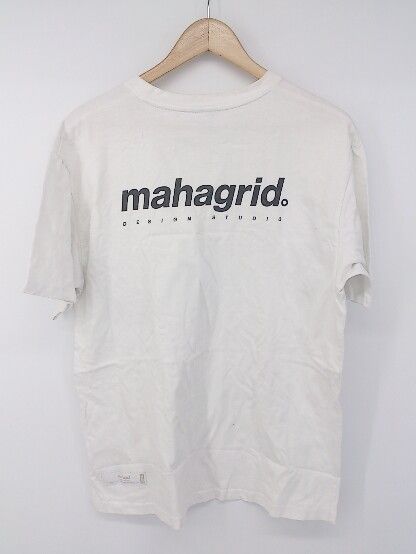 ◇ MAHAGRID マハグリッド ロゴプリント カジュアル 半袖 Tシャツ