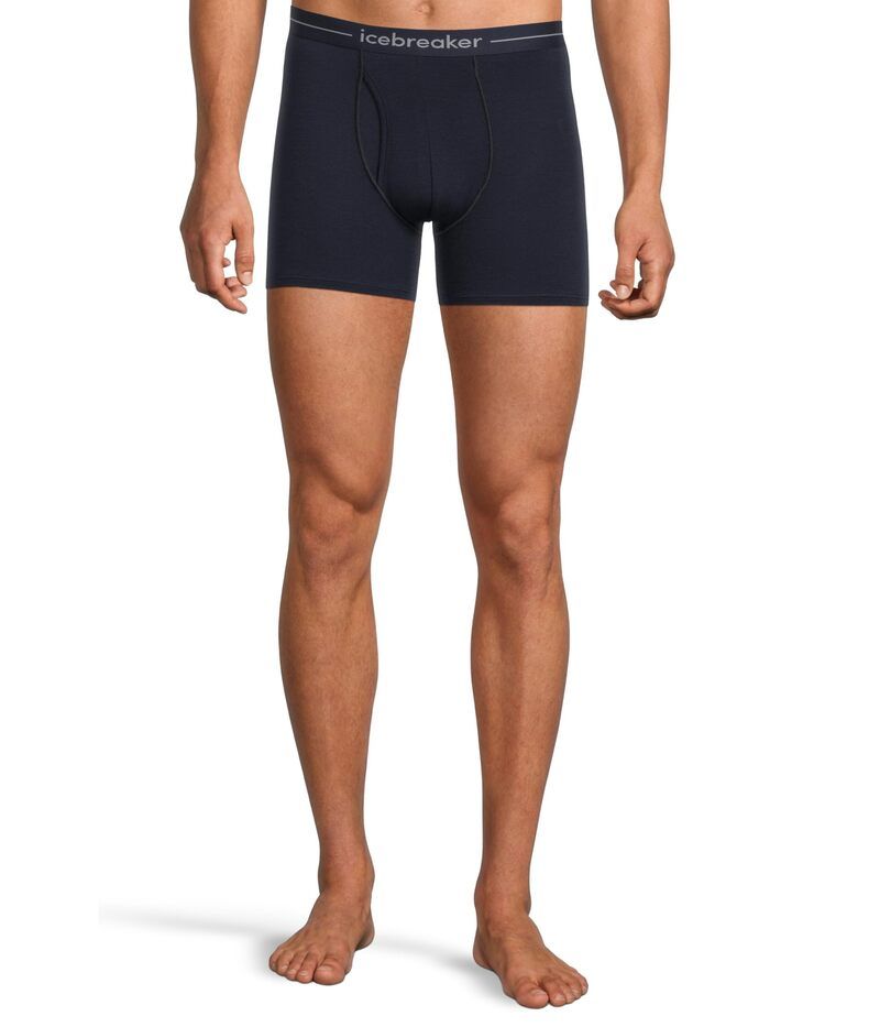 アイスブレーカー メンズ アンダーウェア ボクサーパンツ Icebreaker Anatomica Merino Boxers w Fly Midnight Navy ネイビー