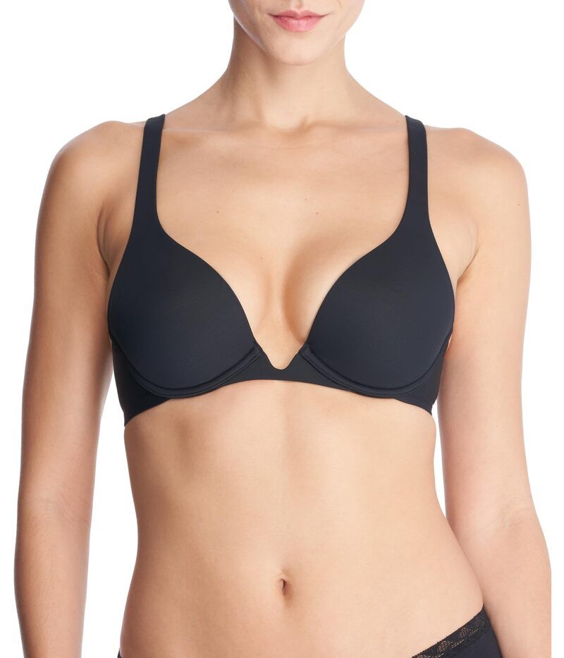 ナトリ レディース アンダーウェア ブラジャー Natori Verge Convertible Plunge Contour Underwire Black ブラック