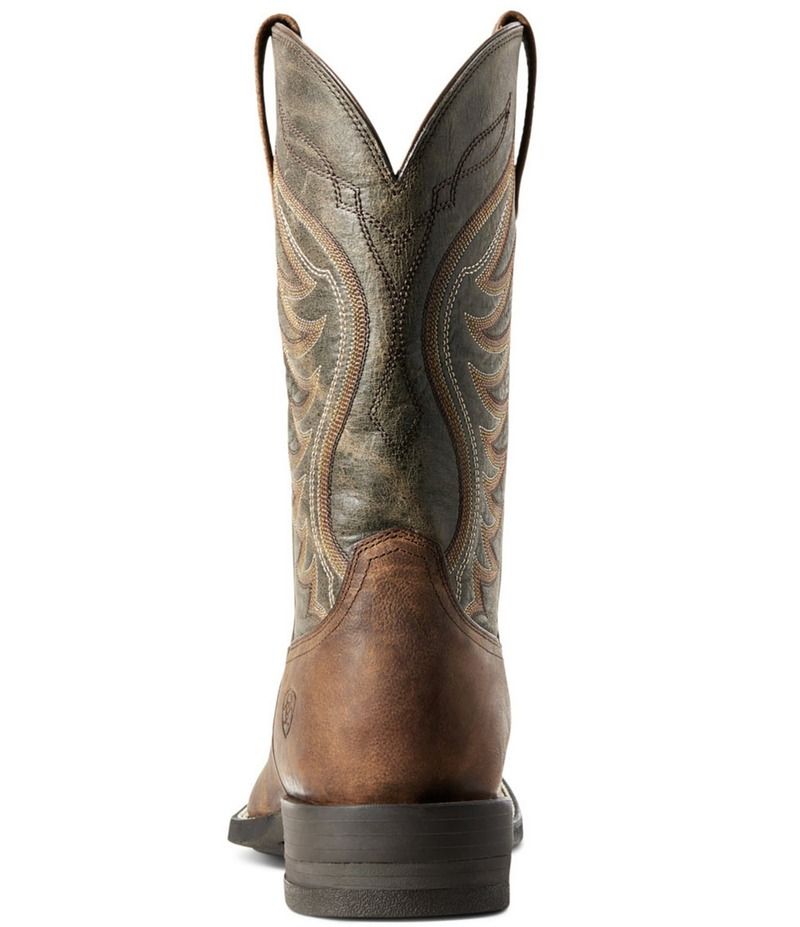 アリアト メンズ シューズ ブーツ・レインブーツ Ariat Mens Amos Western Boots Sorrel CrunchArmy Green グリーン