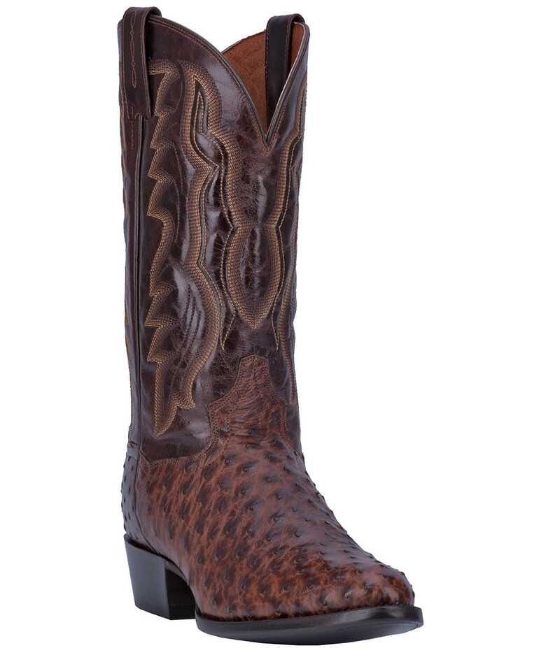ダンポスト メンズ シューズ ブーツ・レインブーツ Dan Post Mens Pershing Full Quill Ostrich 13 Western Boots Brass