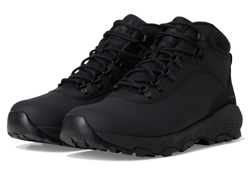 コロンビア メンズ シューズ ブーツ・レインブーツ レザー Columbia Newton Wander Leather BlackShark ブラック