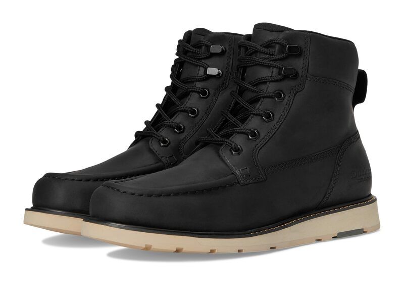 ダナム メンズ シューズ ブーツ・レインブーツ Dunham Brisco Black Leather ブラック