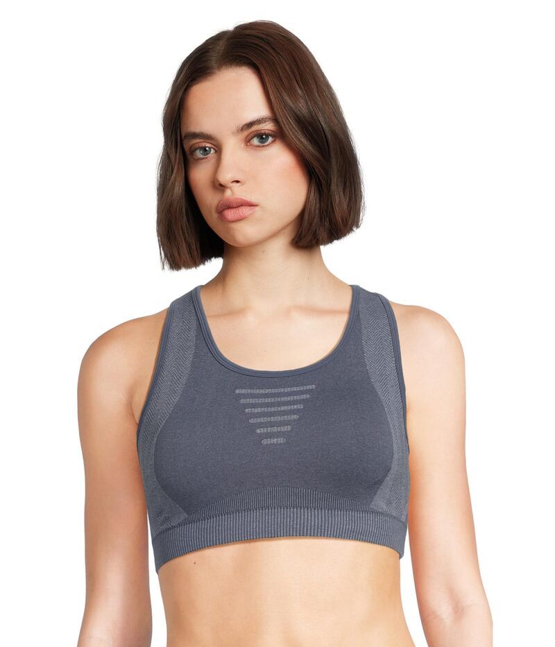 スマートウール レディース アンダーウェア ブラジャー ニット Smartwool Intraknit Racerback Bra Nightfall Blue ブルー