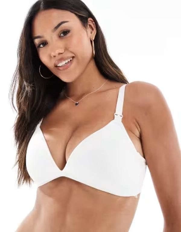 ママライシアス レディース アンダーウェア ブラジャー マタニティ Mamalicious Mamalicious Maternity nursing bra Snowhite ホワイト