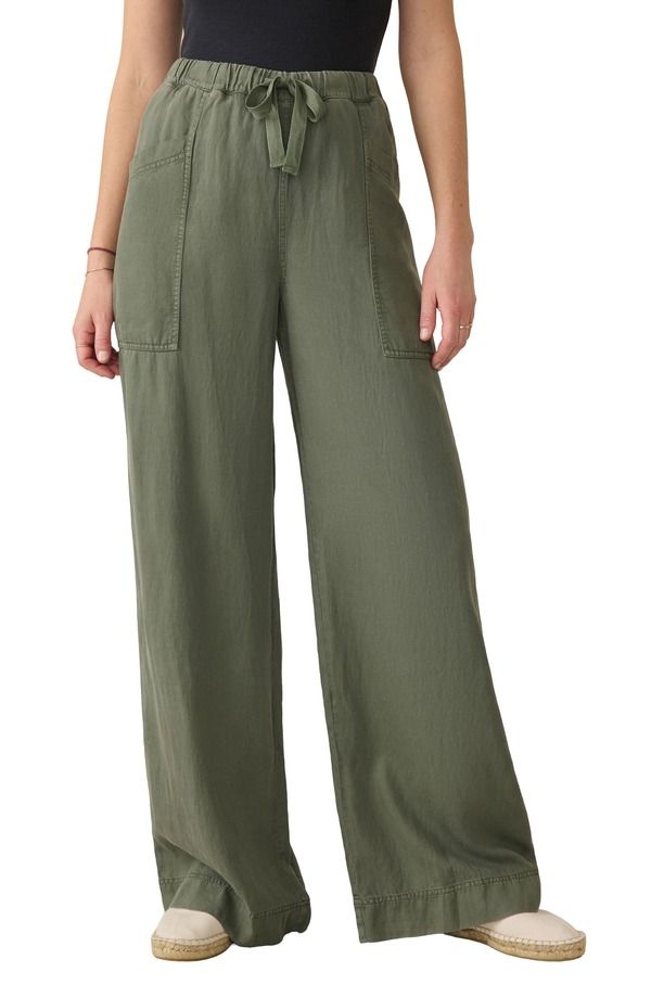 ファレティ レディース ボトムス レギンス ドレープ パンツ Faherty Topanga Drape Drawstring Pants Thyme 33,020円