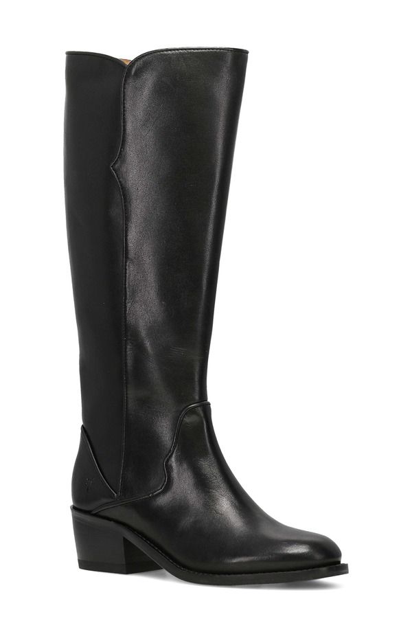 フライ レディース シューズ ブーツ・レインブーツ Frye Carson 2 Piping Knee High Boot Black ブラック
