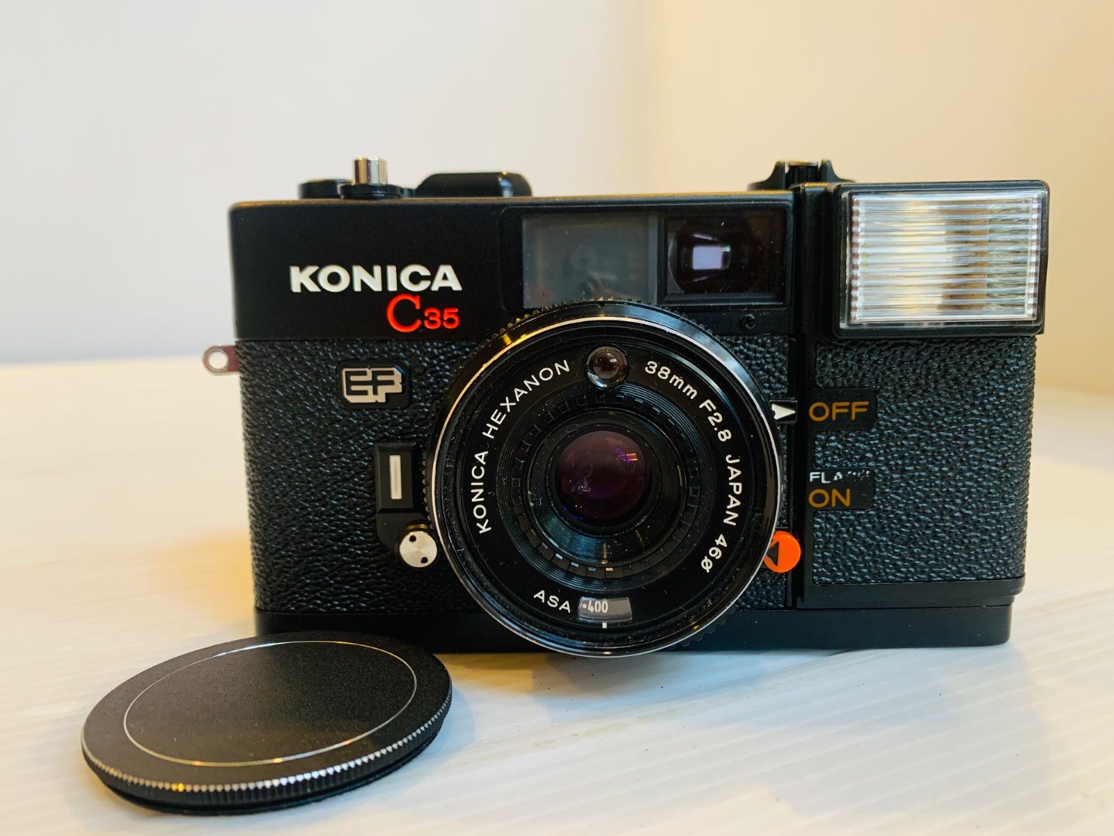 完動品】フィルムカメラ Konica C35 EF ピッカリコニカ - メルカリ