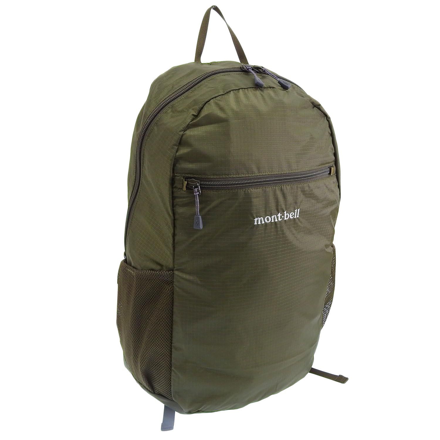 新品 [モンベル] バッグ メンズ レディース リュック リュックサック バックパック ナイロン カーキ ポケッタブル ライトパック 20 1133471 A4対応 (カーキ(KH))