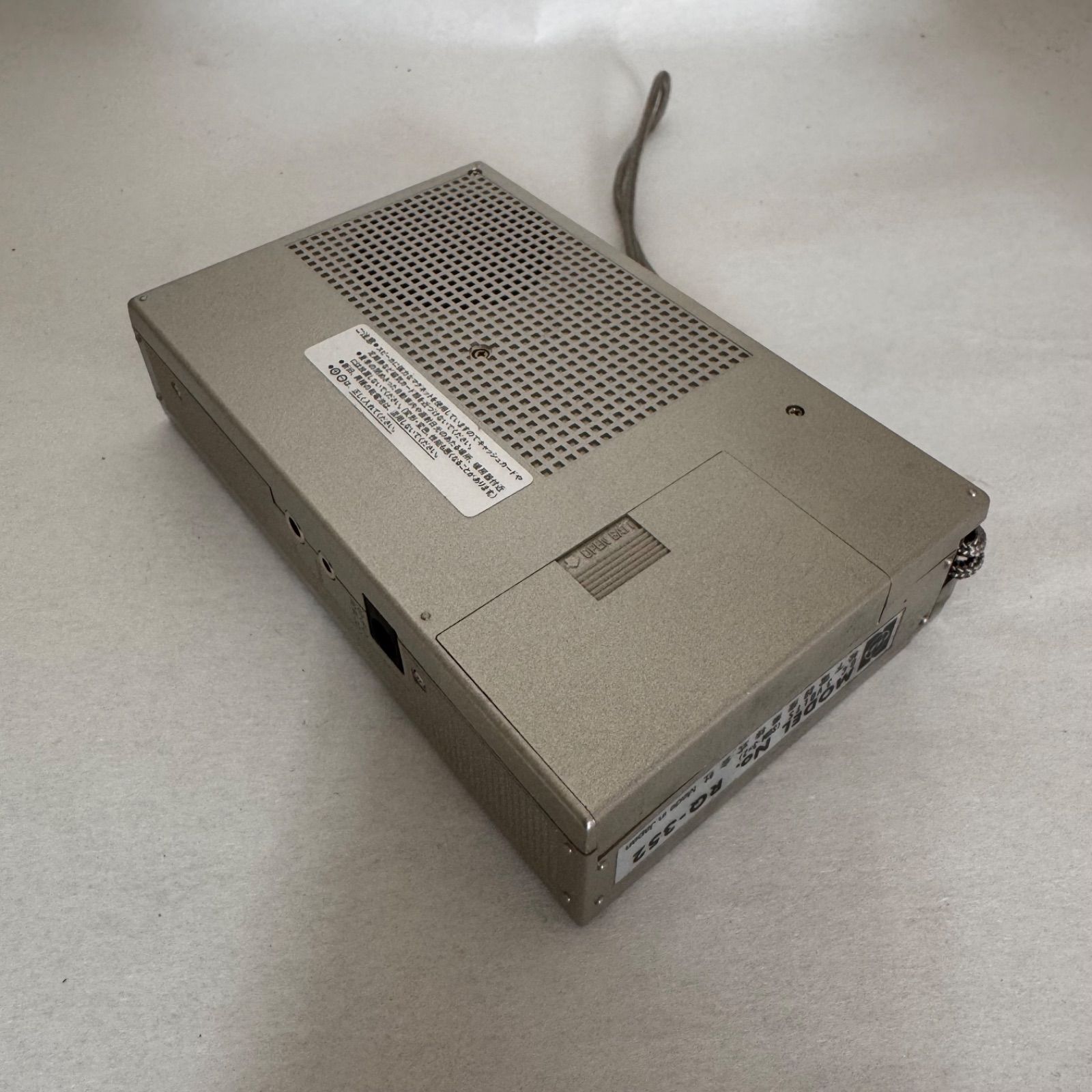 ナショナル☆カセットレコーダー☆RQ-352☆再生早巻OK☆当時物イヤホン