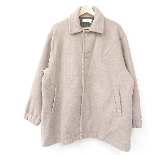 ◇ remer リメール 前ボタン閉め オーバーサイズ 綺麗め 長袖 ジャケット サイズM ベージュ系 メンズ E 【1310300039266】