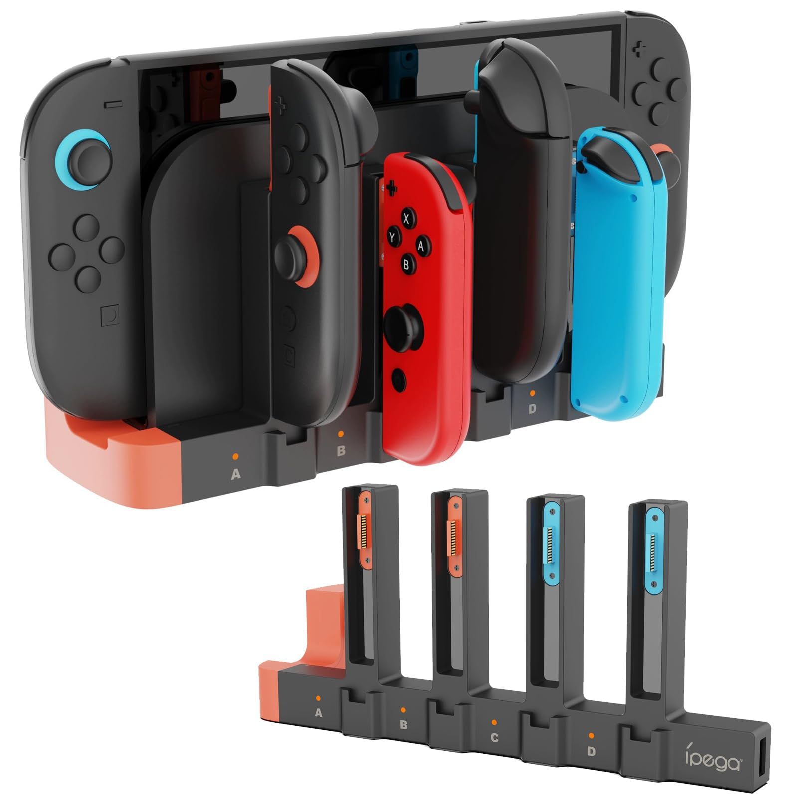 新着商品】電可能 6台同時充 スイッチ2用 対応 コントローラー 電 充電