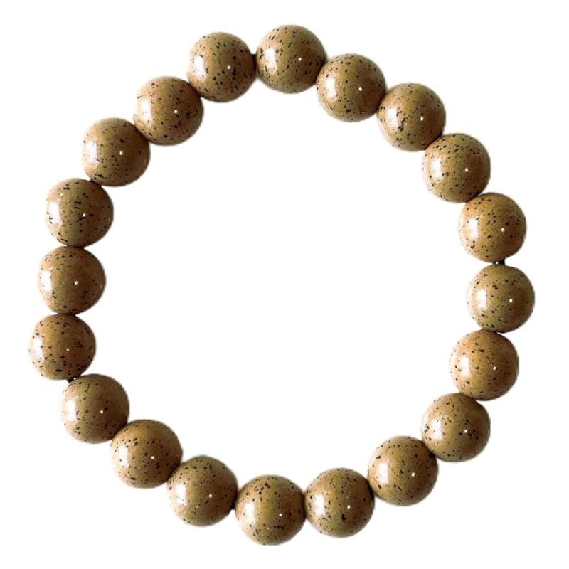 【新品】 [GOLD STONE] 北投石 ブレスレット 10mm 橙色 台湾産 マイナスイオン測定済み ラジウム ホクトライト 内径 約16.5cm 1