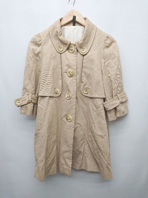 ◇ Joias ジョイアス フロントボタン シンプル 無地 長袖 コート 