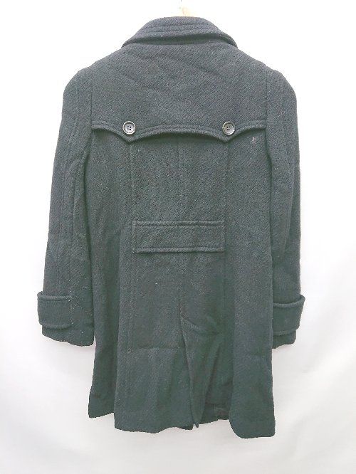 ◇ ABAHOUSE アバハウス ウール 通勤 ダブルボタン 長袖 コート ブラック レディース P 【1402270018591】 heuwelchristianschool.co.za
