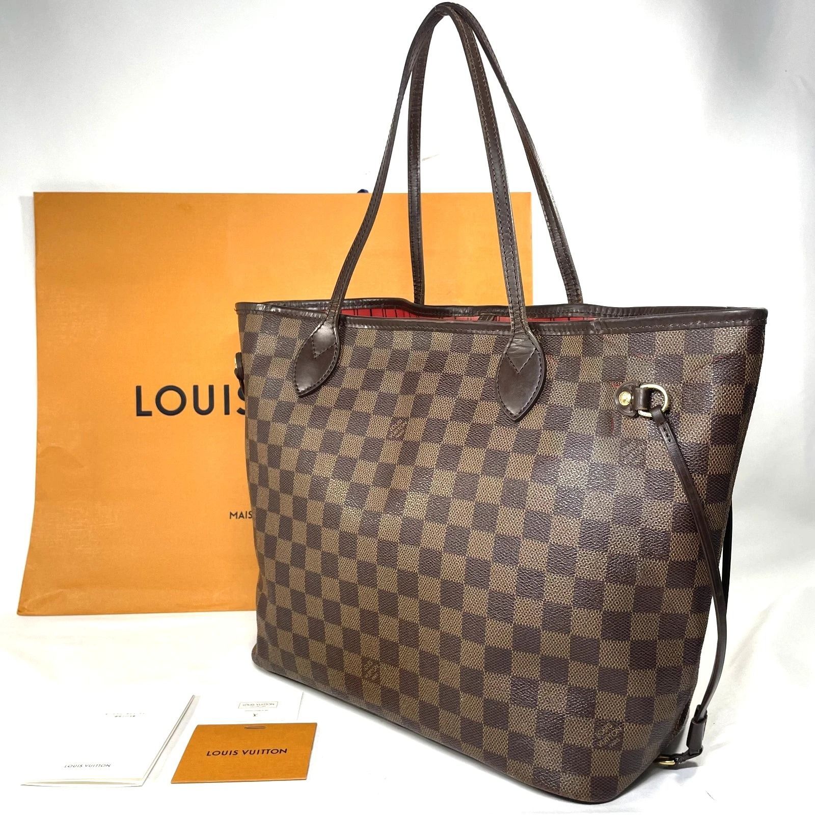 本物】ルイ ヴィトン トートバッグ ネヴァーフル MM Neverfull MM 