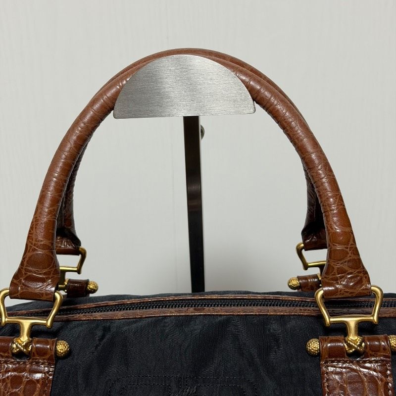 BALENCIAGA バレンシアガ 2way ボストンバッグ ブラック ナイロン