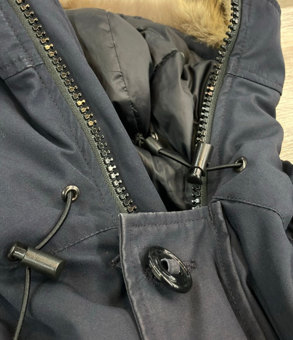 カナダグース ダウンコート BLACK LABEL ファー付き フロントボタン ダブルジップ CHATEAU PARKA 3426MB メンズ SIZE XS   カナダグース ダウンコート BLACK LABEL ファー付き フロントボタン
