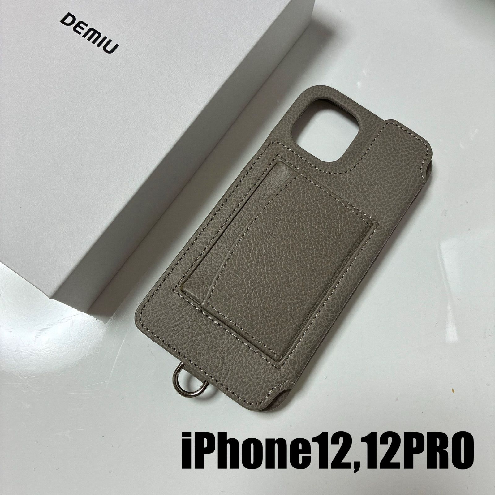 DEMIU iPhone12pro/iPhone12 ベージュ 新品】DEMIU iPhone12/12PRO POCHE ベージュ - メルカリ