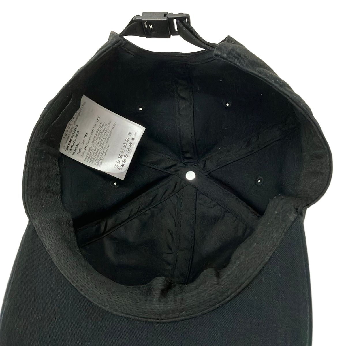 【極美品】モンクレール　キャップ　ブラック　UNI MONCLER(モンクレール) キャップ UNI - 黒 BASEBALL コットン - メルカリ