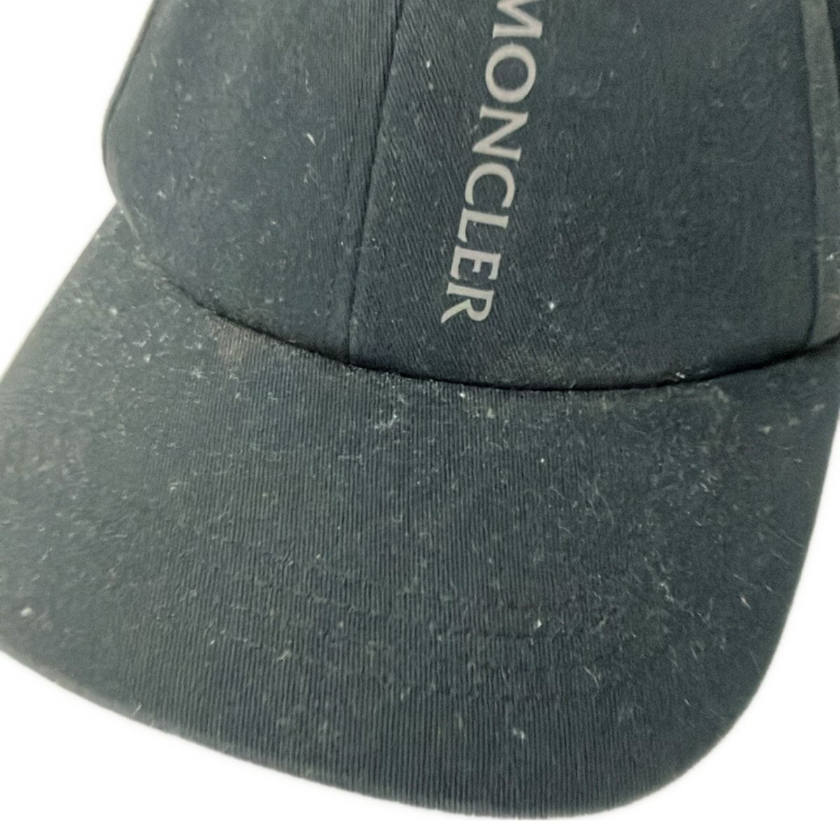 MONCLER(モンクレール) キャップ UNI - 黒 BASEBALL コットン - メルカリ